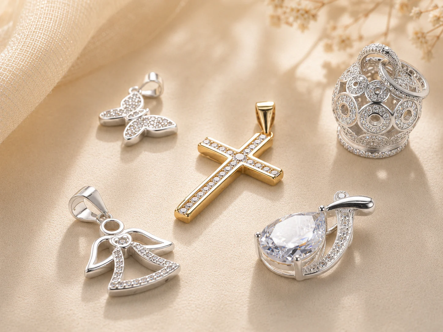 Silver pendant collection for wholesale