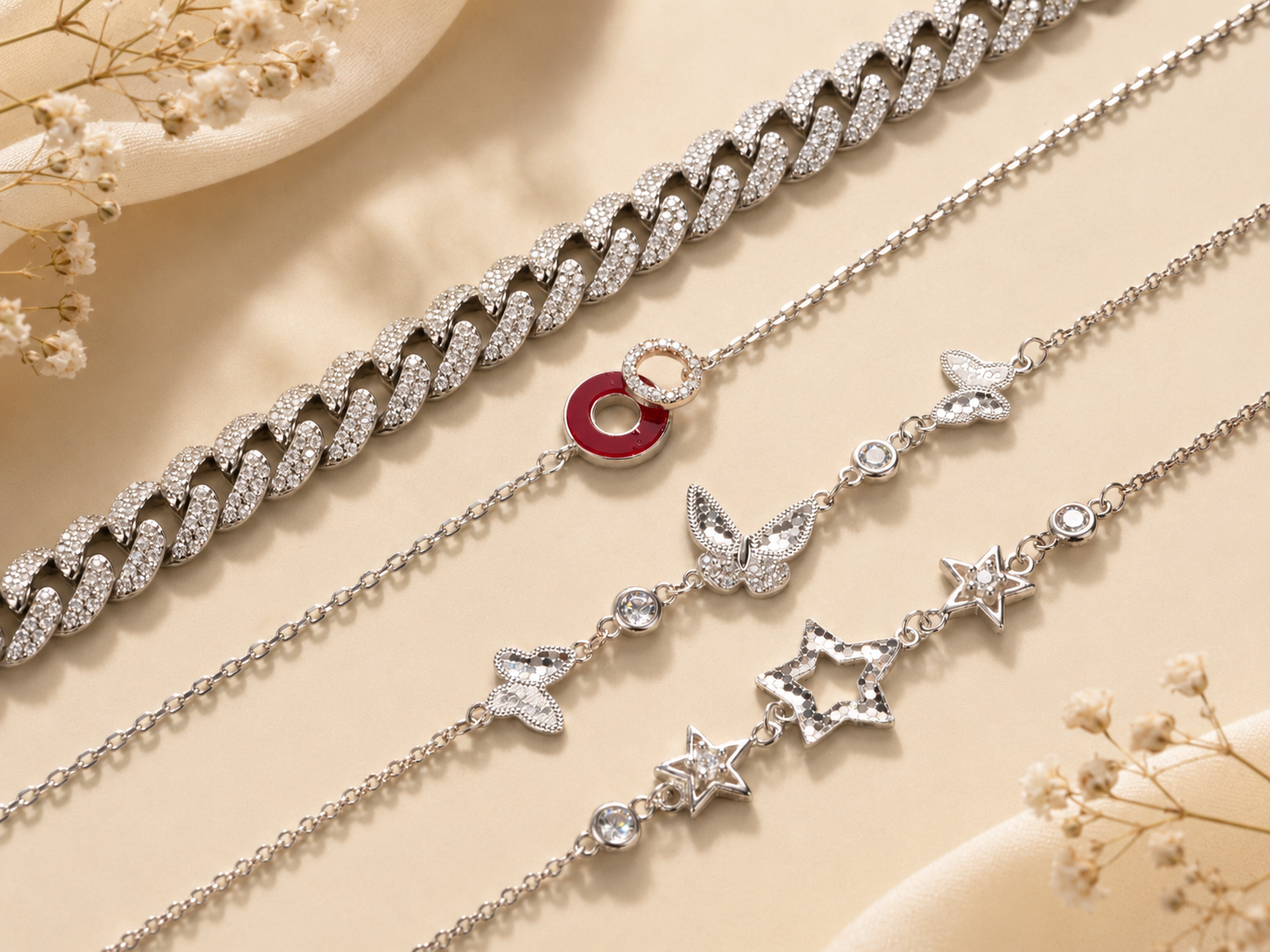 Silver chain bracelets category - Elisen Silver